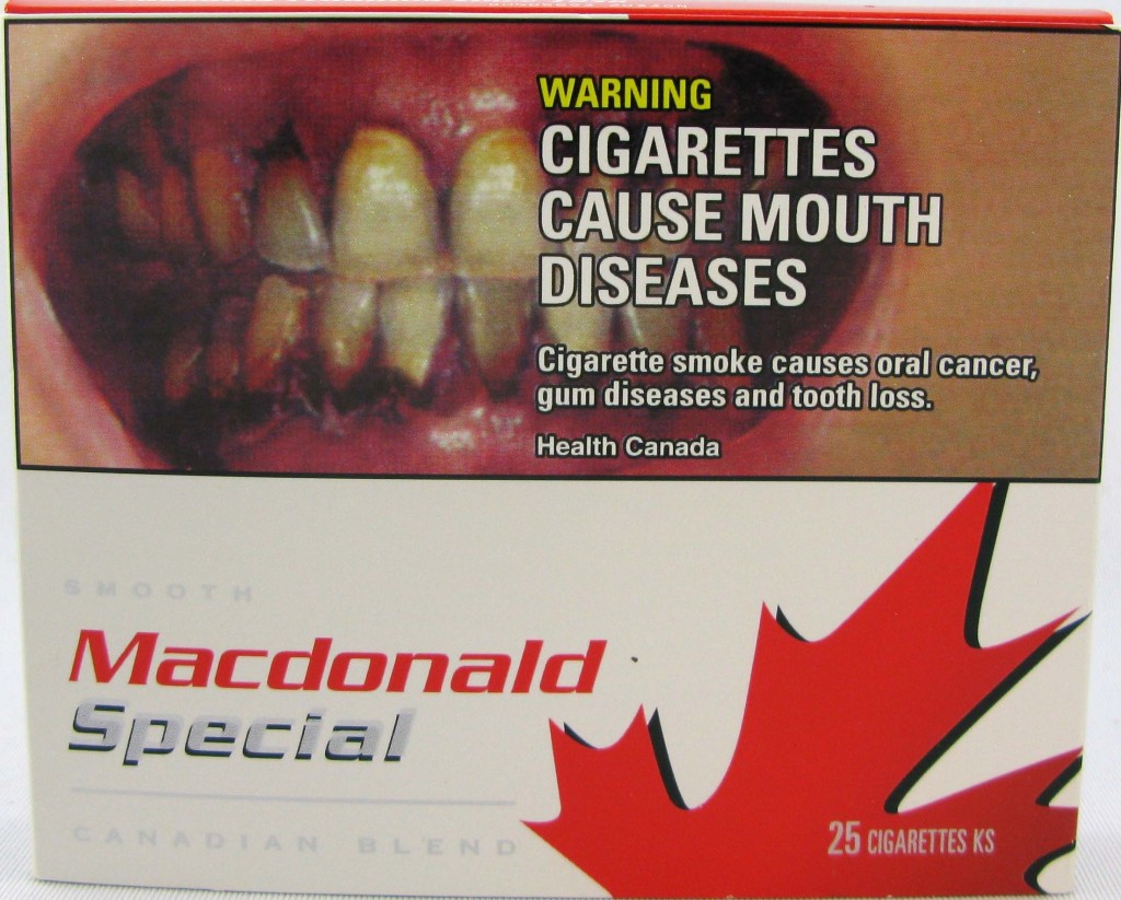 Macdonald Special Smooth (Canada May 2009) Tobacco Labelling Regulations